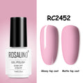 ROSALIND Gel Nail Polish of 7ml Purple Series Semi Permanent Gel Varnishes For Nail Art Need Base And Top Soak Off LED/UV Lamp