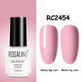 ROSALIND Gel Nail Polish of 7ml Purple Series Semi Permanent Gel Varnishes For Nail Art Need Base And Top Soak Off LED/UV Lamp