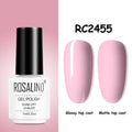 ROSALIND Gel Nail Polish of 7ml Purple Series Semi Permanent Gel Varnishes For Nail Art Need Base And Top Soak Off LED/UV Lamp