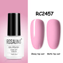 ROSALIND Gel Nail Polish of 7ml Purple Series Semi Permanent Gel Varnishes For Nail Art Need Base And Top Soak Off LED/UV Lamp