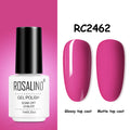 ROSALIND Gel Nail Polish of 7ml Purple Series Semi Permanent Gel Varnishes For Nail Art Need Base And Top Soak Off LED/UV Lamp