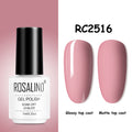 ROSALIND Gel Nail Polish of 7ml Purple Series Semi Permanent Gel Varnishes For Nail Art Need Base And Top Soak Off LED/UV Lamp