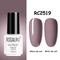ROSALIND Gel Nail Polish of 7ml Purple Series Semi Permanent Gel Varnishes For Nail Art Need Base And Top Soak Off LED/UV Lamp