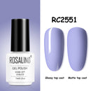 ROSALIND Gel Nail Polish of 7ml Purple Series Semi Permanent Gel Varnishes For Nail Art Need Base And Top Soak Off LED/UV Lamp