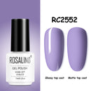 ROSALIND Gel Nail Polish of 7ml Purple Series Semi Permanent Gel Varnishes For Nail Art Need Base And Top Soak Off LED/UV Lamp