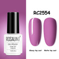 ROSALIND Gel Nail Polish of 7ml Purple Series Semi Permanent Gel Varnishes For Nail Art Need Base And Top Soak Off LED/UV Lamp