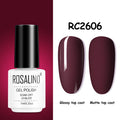 ROSALIND Gel Nail Polish of 7ml Purple Series Semi Permanent Gel Varnishes For Nail Art Need Base And Top Soak Off LED/UV Lamp