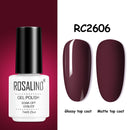 ROSALIND Gel Nail Polish of 7ml Purple Series Semi Permanent Gel Varnishes For Nail Art Need Base And Top Soak Off LED/UV Lamp
