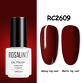 ROSALIND Gel Nail Polish of 7ml Purple Series Semi Permanent Gel Varnishes For Nail Art Need Base And Top Soak Off LED/UV Lamp