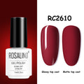 ROSALIND Gel Nail Polish of 7ml Purple Series Semi Permanent Gel Varnishes For Nail Art Need Base And Top Soak Off LED/UV Lamp