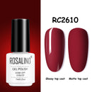 ROSALIND Gel Nail Polish of 7ml Purple Series Semi Permanent Gel Varnishes For Nail Art Need Base And Top Soak Off LED/UV Lamp