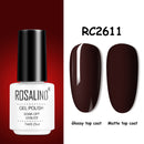 ROSALIND Gel Nail Polish of 7ml Purple Series Semi Permanent Gel Varnishes For Nail Art Need Base And Top Soak Off LED/UV Lamp