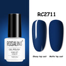 ROSALIND Gel Nail Polish of 7ml Purple Series Semi Permanent Gel Varnishes For Nail Art Need Base And Top Soak Off LED/UV Lamp