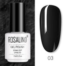 ROSALIND Gel Nail Polish of 7ml Purple Series Semi Permanent Gel Varnishes For Nail Art Need Base And Top Soak Off LED/UV Lamp