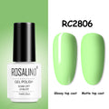 ROSALIND Gel Nail Polish of 7ml Purple Series Semi Permanent Gel Varnishes For Nail Art Need Base And Top Soak Off LED/UV Lamp