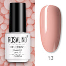 ROSALIND Gel Nail Polish of 7ml Purple Series Semi Permanent Gel Varnishes For Nail Art Need Base And Top Soak Off LED/UV Lamp