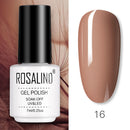 ROSALIND Gel Nail Polish of 7ml Purple Series Semi Permanent Gel Varnishes For Nail Art Need Base And Top Soak Off LED/UV Lamp