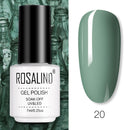 ROSALIND Gel Nail Polish of 7ml Purple Series Semi Permanent Gel Varnishes For Nail Art Need Base And Top Soak Off LED/UV Lamp