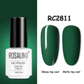 ROSALIND Gel Nail Polish of 7ml Purple Series Semi Permanent Gel Varnishes For Nail Art Need Base And Top Soak Off LED/UV Lamp