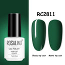 ROSALIND Gel Nail Polish of 7ml Purple Series Semi Permanent Gel Varnishes For Nail Art Need Base And Top Soak Off LED/UV Lamp