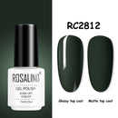 ROSALIND Gel Nail Polish of 7ml Purple Series Semi Permanent Gel Varnishes For Nail Art Need Base And Top Soak Off LED/UV Lamp