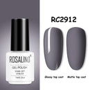 ROSALIND Gel Nail Polish of 7ml Purple Series Semi Permanent Gel Varnishes For Nail Art Need Base And Top Soak Off LED/UV Lamp