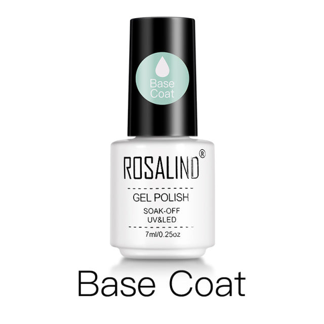 ROSALIND Gel Nail Polish of 7ml Purple Series Semi Permanent Gel Varnishes For Nail Art Need Base And Top Soak Off LED/UV Lamp