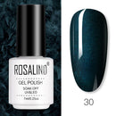 ROSALIND Gel Nail Polish of 7ml Purple Series Semi Permanent Gel Varnishes For Nail Art Need Base And Top Soak Off LED/UV Lamp