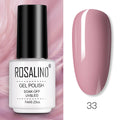 ROSALIND Gel Nail Polish of 7ml Purple Series Semi Permanent Gel Varnishes For Nail Art Need Base And Top Soak Off LED/UV Lamp