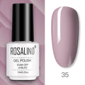 ROSALIND Gel Nail Polish of 7ml Purple Series Semi Permanent Gel Varnishes For Nail Art Need Base And Top Soak Off LED/UV Lamp
