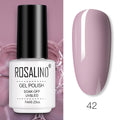 ROSALIND Gel Nail Polish of 7ml Purple Series Semi Permanent Gel Varnishes For Nail Art Need Base And Top Soak Off LED/UV Lamp