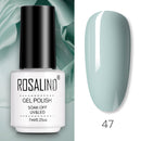 ROSALIND Gel Nail Polish of 7ml Purple Series Semi Permanent Gel Varnishes For Nail Art Need Base And Top Soak Off LED/UV Lamp