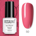 ROSALIND Gel Nail Polish of 7ml Purple Series Semi Permanent Gel Varnishes For Nail Art Need Base And Top Soak Off LED/UV Lamp