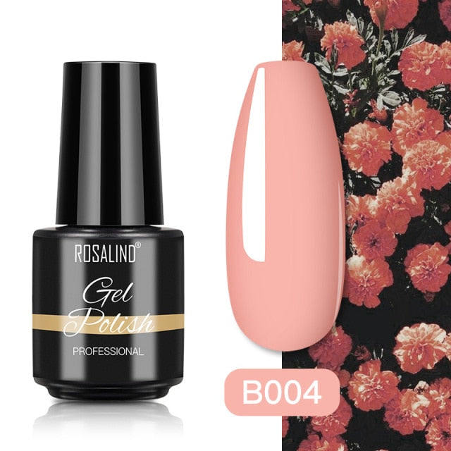 ROSALIND Gel Polish Plastic Bottle Hybrid Varnishes All For Manicure Nails Art Base Top Coat UV Vernis Semi Permanent Gellak