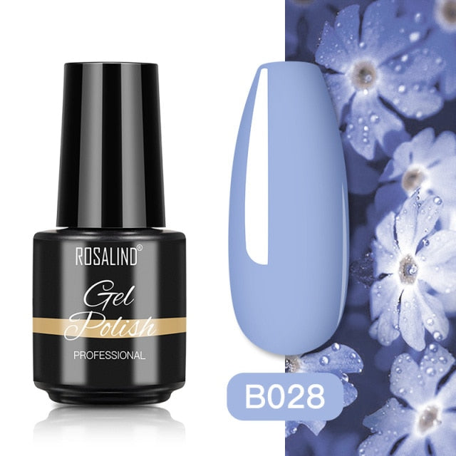 ROSALIND Gel Polish Plastic Bottle Hybrid Varnishes All For Manicure Nails Art Base Top Coat UV Vernis Semi Permanent Gellak