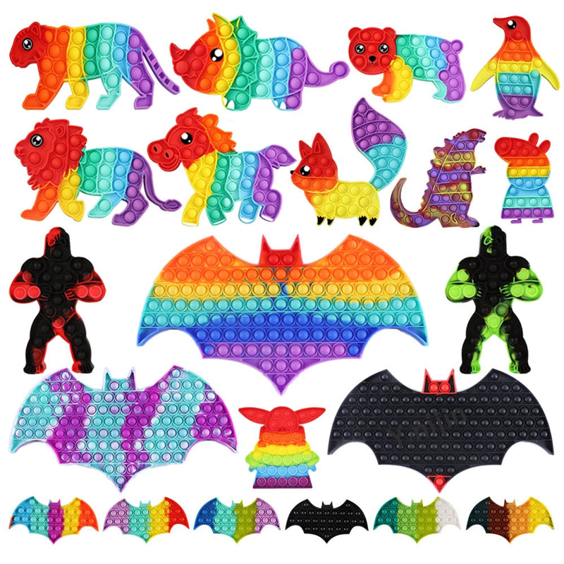 Antistress Toy simple dimple rainbow push it Bubble pack de fidget Toys pack anti stress popits Bubbles anti-stress Toy children