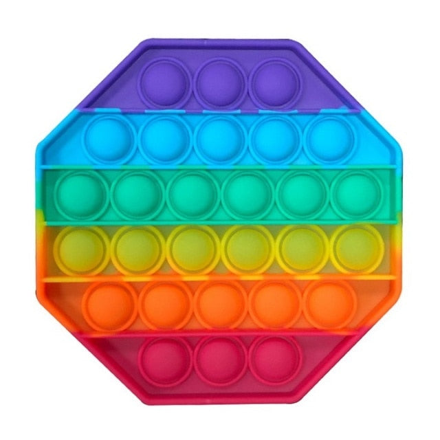 Antistress Toy simple dimple rainbow push it Bubble pack de fidget Toys pack anti stress popits Bubbles anti-stress Toy children
