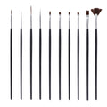 3pcs/Set Nail Art Line Painting Pen Slim 3D Tips Acrylic UV Gel Brushes Drawing Colorful Line Grid Design Nail Manicure Tools