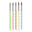 3pcs/Set Nail Art Line Painting Pen Slim 3D Tips Acrylic UV Gel Brushes Drawing Colorful Line Grid Design Nail Manicure Tools