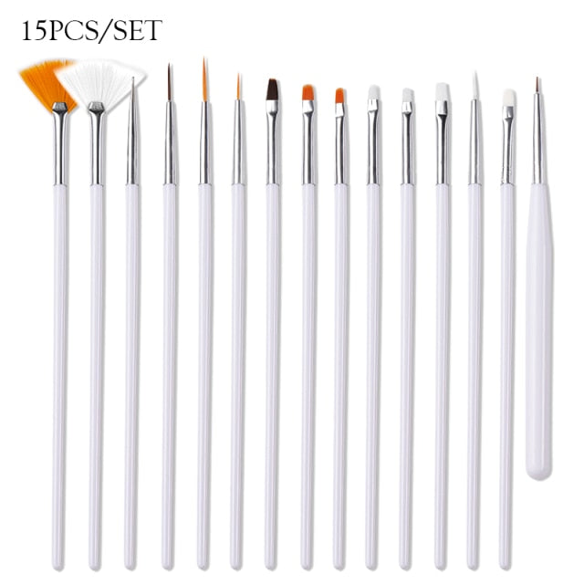 3pcs/Set Nail Art Line Painting Pen Slim 3D Tips Acrylic UV Gel Brushes Drawing Colorful Line Grid Design Nail Manicure Tools