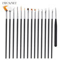 3pcs/Set Nail Art Line Painting Pen Slim 3D Tips Acrylic UV Gel Brushes Drawing Colorful Line Grid Design Nail Manicure Tools