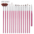 3pcs/Set Nail Art Line Painting Pen Slim 3D Tips Acrylic UV Gel Brushes Drawing Colorful Line Grid Design Nail Manicure Tools