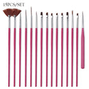 3pcs/Set Nail Art Line Painting Pen Slim 3D Tips Acrylic UV Gel Brushes Drawing Colorful Line Grid Design Nail Manicure Tools