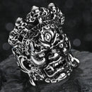 Rings for Men Women Punk Goth Snake Dragon Silver Color Ring Exaggerated Adjustable Chic Party Gift Jewelry Mujer Bijoux