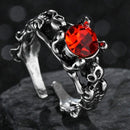 Rings for Men Women Punk Goth Snake Dragon Silver Color Ring Exaggerated Adjustable Chic Party Gift Jewelry Mujer Bijoux