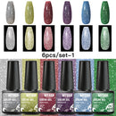 Mtssii 6/10/12PCS Nail Gel Polish Set Nail Kit Sets Color Glitter Holographics Soak Off UV Gel Nail Varnish For Nail Art Gel Set