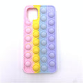 Relive Stress Fidget Toys Push Pop Bubble Silicone Case for Samsung S9 Plus Note 20 Ultra 9 S21 S20 S10 A11 A51 A71 A52 A10S A20