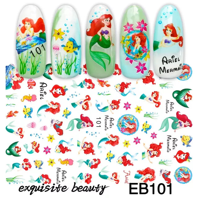 Lilo & Stitch Children's Nail Stickers Disney Toys Manicure Accessories Cool Painting Girls Student Cartoon Decoration Decals