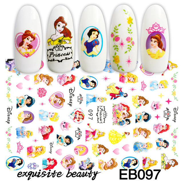 Lilo & Stitch Children's Nail Stickers Disney Toys Manicure Accessories Cool Painting Girls Student Cartoon Decoration Decals