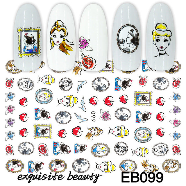 Lilo & Stitch Children's Nail Stickers Disney Toys Manicure Accessories Cool Painting Girls Student Cartoon Decoration Decals
